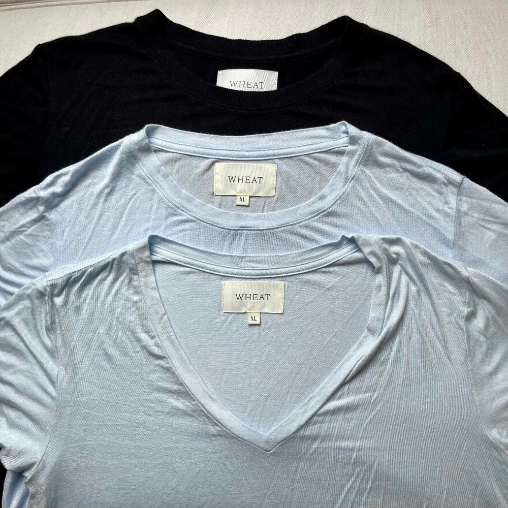 Lot of THREE - WHEAT Women's XL Tees